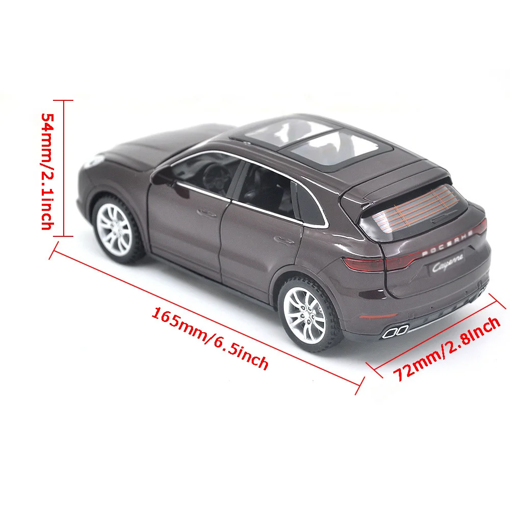 1: 32 Suitable for Porsche Cayenne Turbo car die-casting model simulation decoration series gifts, children\'s rebound toys