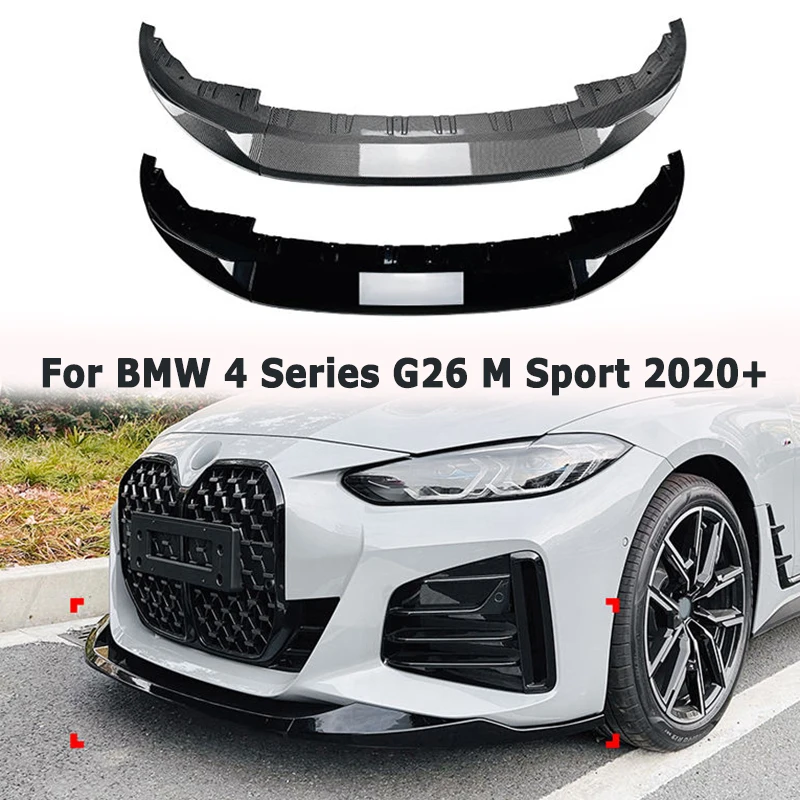 

Car Front Bumper Lip Spoiler for BMW 4 Series G26 M Sport 2020+ Front Diffuser Splitter Car Accessories Aftermarket Parts