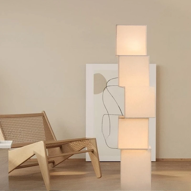 

Wabi wind living room next to sofa creative personality dining room bedroom tea room hotel vertical floor lamp