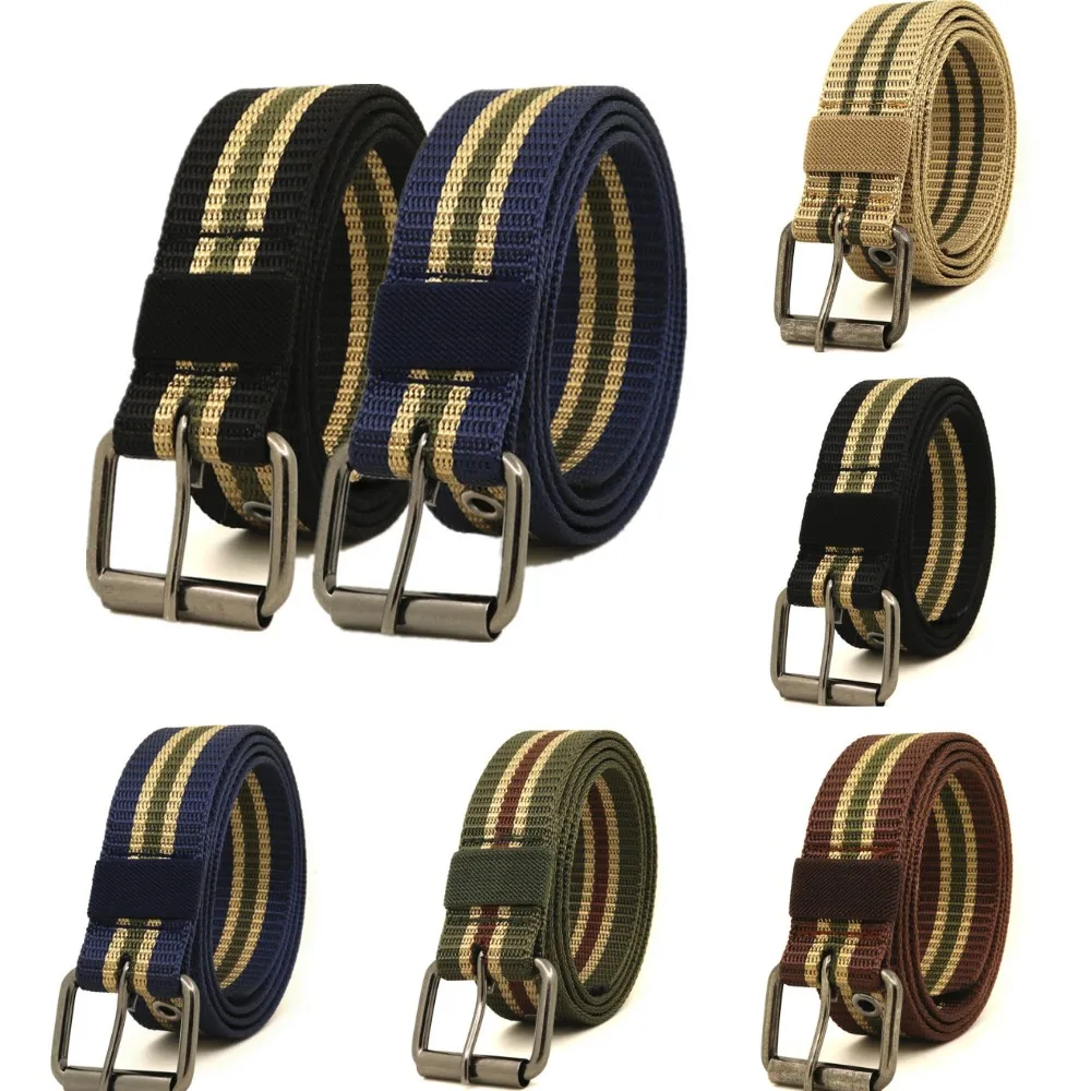 

120CM Men's Nylon Webbing Belts Canvas Casual Fabric Military Tactical Belt Outdoor Hunting Fashion Jeans Army Waist Strap