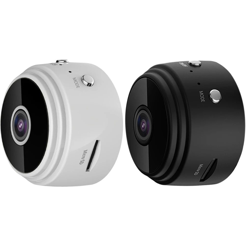 Surveillance Camera HD 1080p Security Monitoring Camera Night Vision Remote Viewing Strong Magnetic for Indoor Car Infants Pets