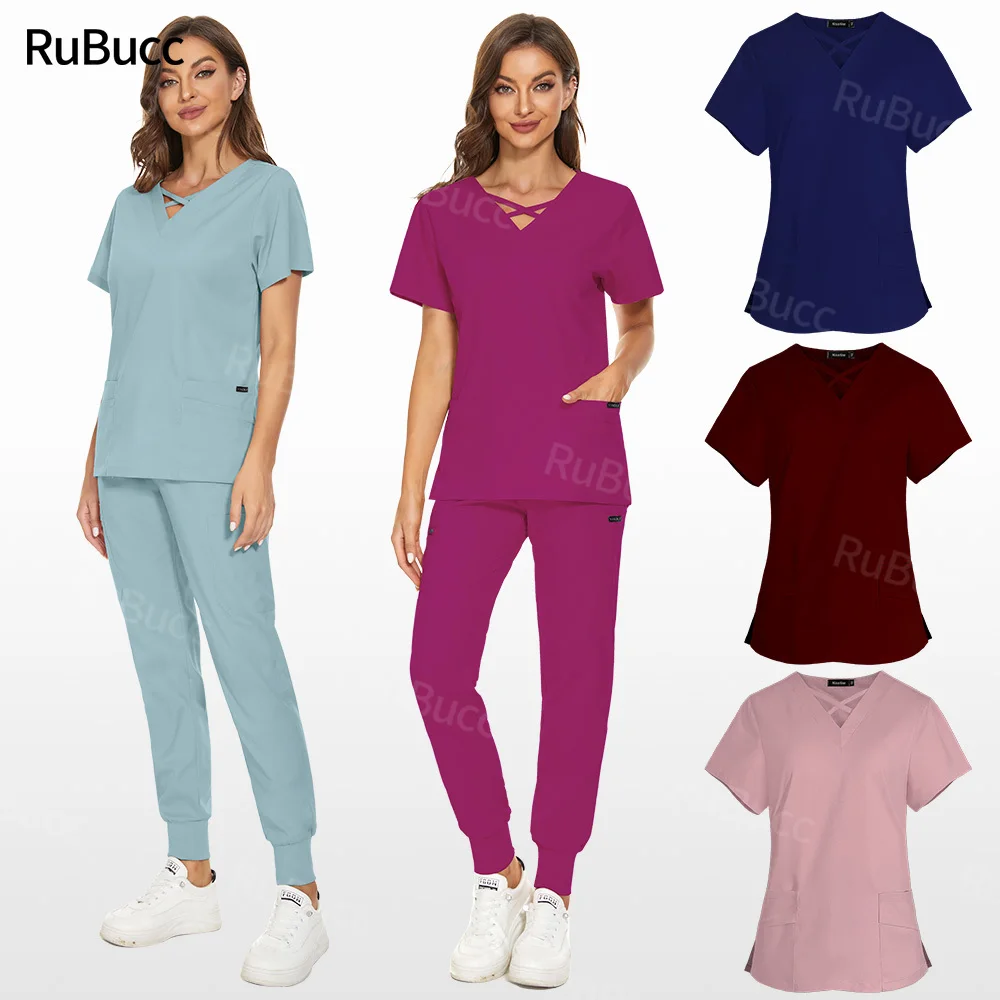 

Wholesale Surgery Women Hospital Doctor Workwear Stylish Scrub Suit Nurse Uniform Factory Supply Pet Hospital Veterinary Uniform