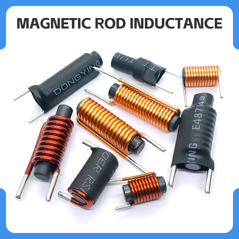 Filtro horizontal do indutor de Rod, bobinas do núcleo da barra R, 6*30mm, 12UH, 15UH