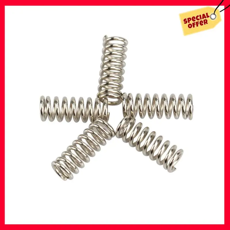 -A25M 30 Stuks 3D Printer Vervangende Onderdelen Accessoire Feeder Lente Voor Ultimaker Makerbot Wade Extruder Vernikkelen 1.2Mm