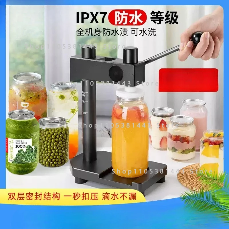 

Manual Automatic Sealing Machine, Commercial Milk Tea Capping Machine Manual Disposable Can Sealing Machine