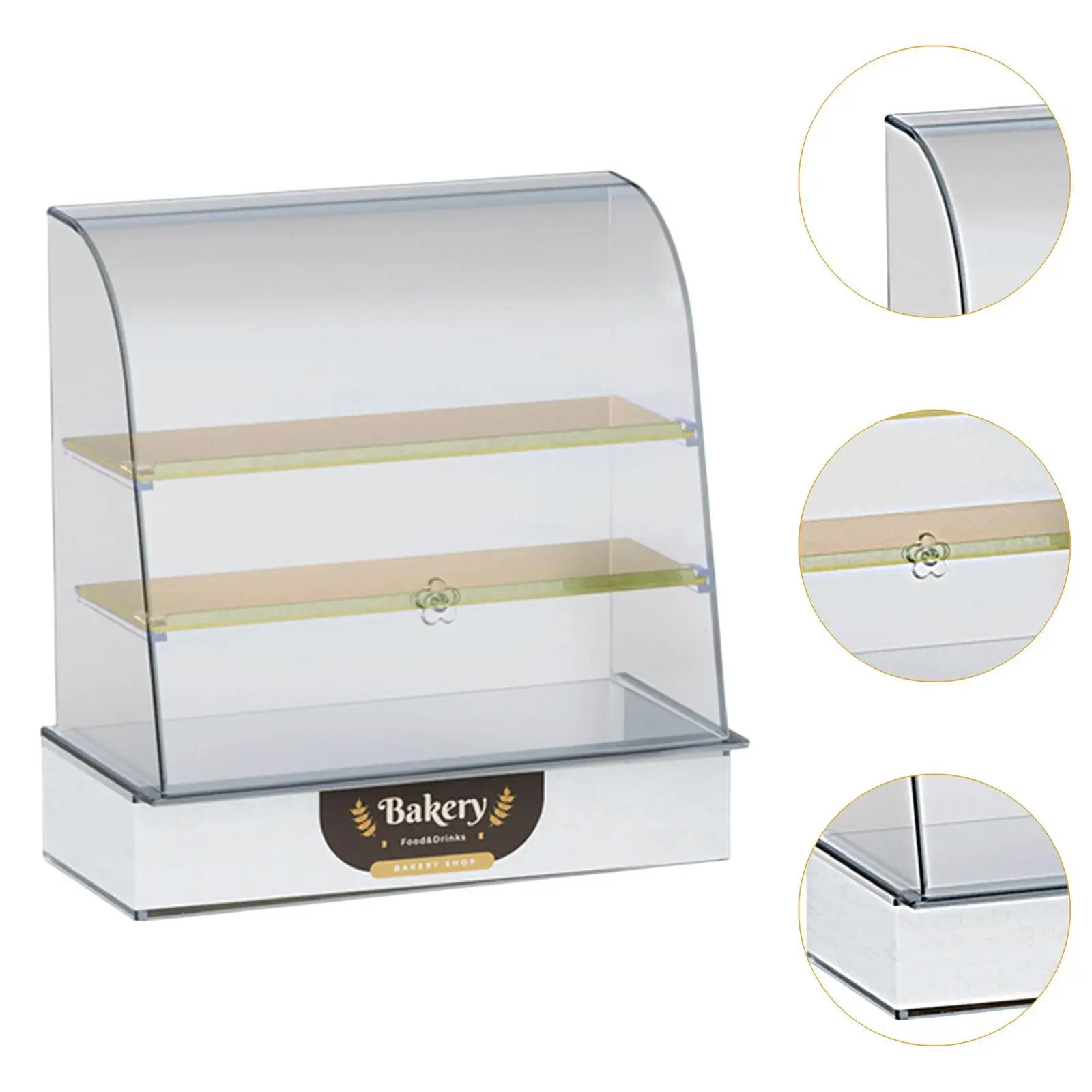 Armadietto per torte per casa delle bambole 1/12, mobili in miniatura per casa delle bambole, multistrato, espositore per cupcake in miniatura per scene in miniatura