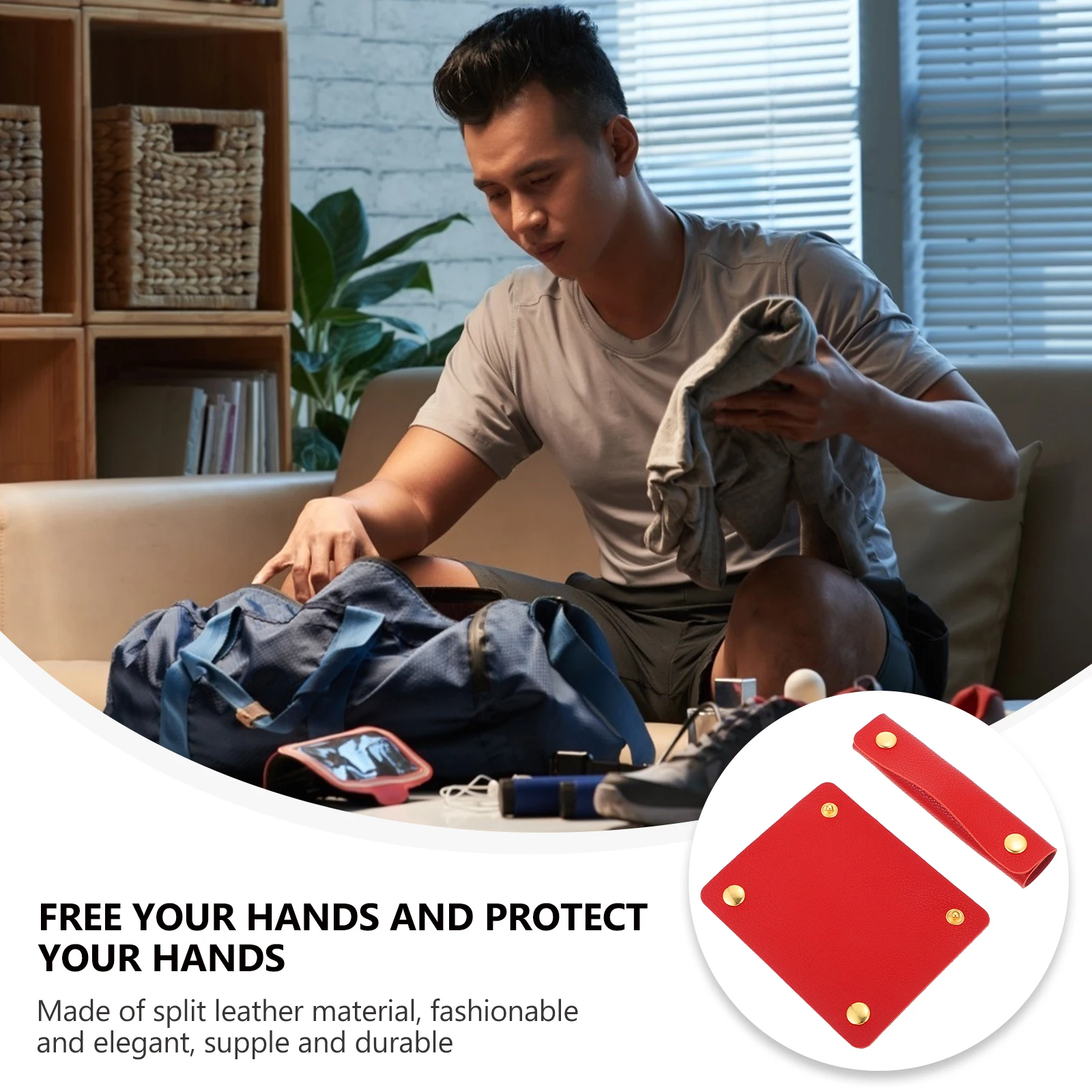 

2 Pcs Protector Decompression Belt Shopping Suitcase Handle Protectors Pu Travel Accessories Luggage