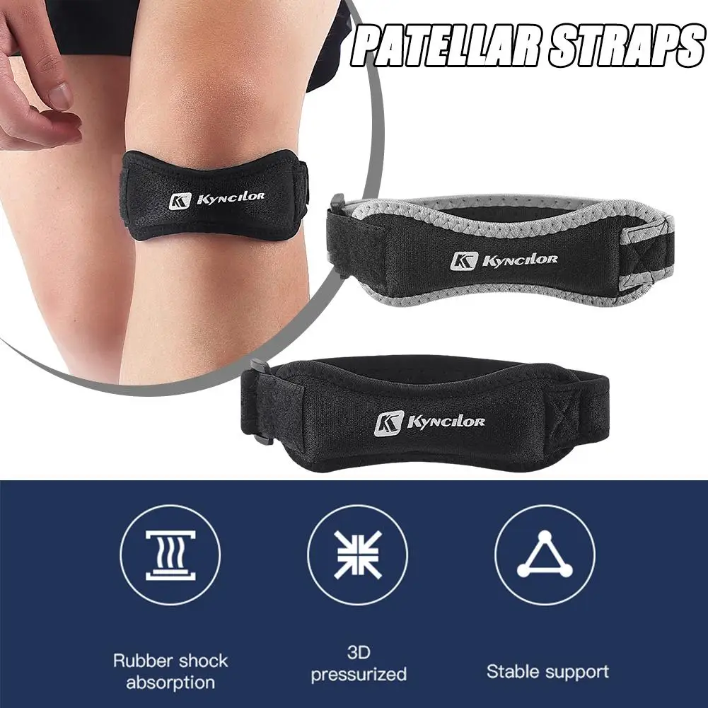 1/2PCS Adjustable Knee Patellar Tendon Support Strap Band Knee Support Brace for Running basketball volleyball Sports Kneep Z6U0