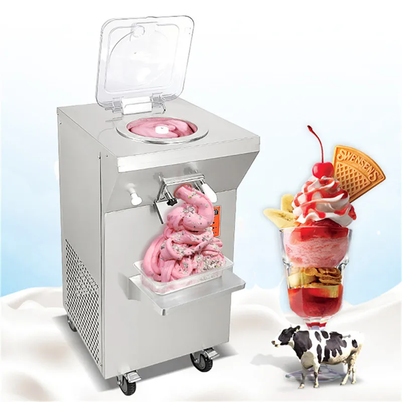 Commercial Hard Ice Cream Machine Maker Gelato Dispenser Mixer Dessert Ice Cream Fruit Machine