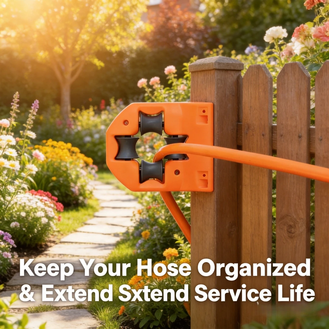 Outdoor Garden Hose Guide Bracket, Wall Corner Pipe Positioning Holding Roller Anti-skid Lawn Hose Holder Irrigation Accessories