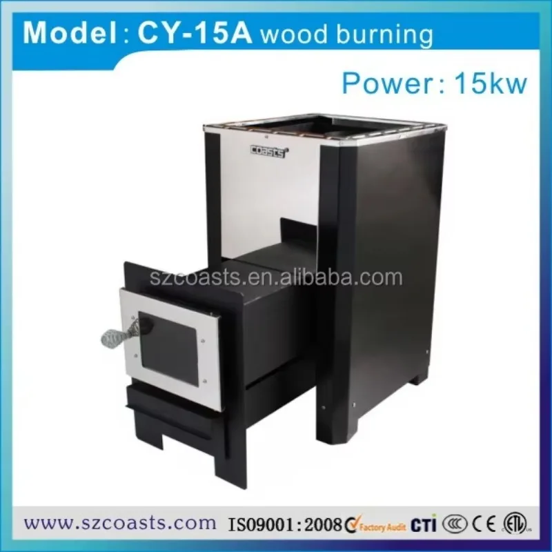 Modern Design Stainless Steel Wood Fired Sauna Stove 15kw With Computer Control Panel For Wet Dry Steam Good Quality
