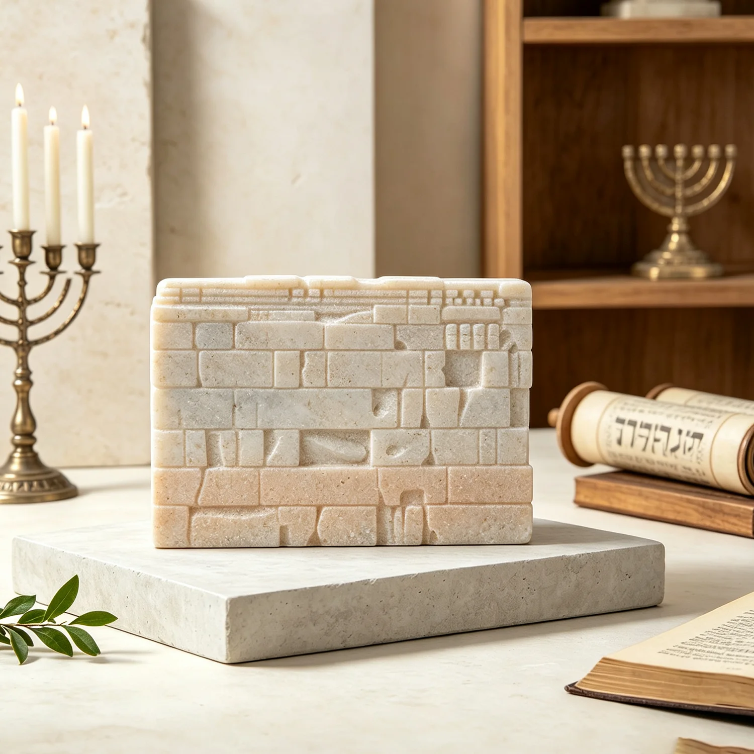 Silicone Mold For Western Wall Kotel Jewish Judaica Ornament, DIY Concrete Plaster Resin Making Mould, Jerusalem Wailing Wall