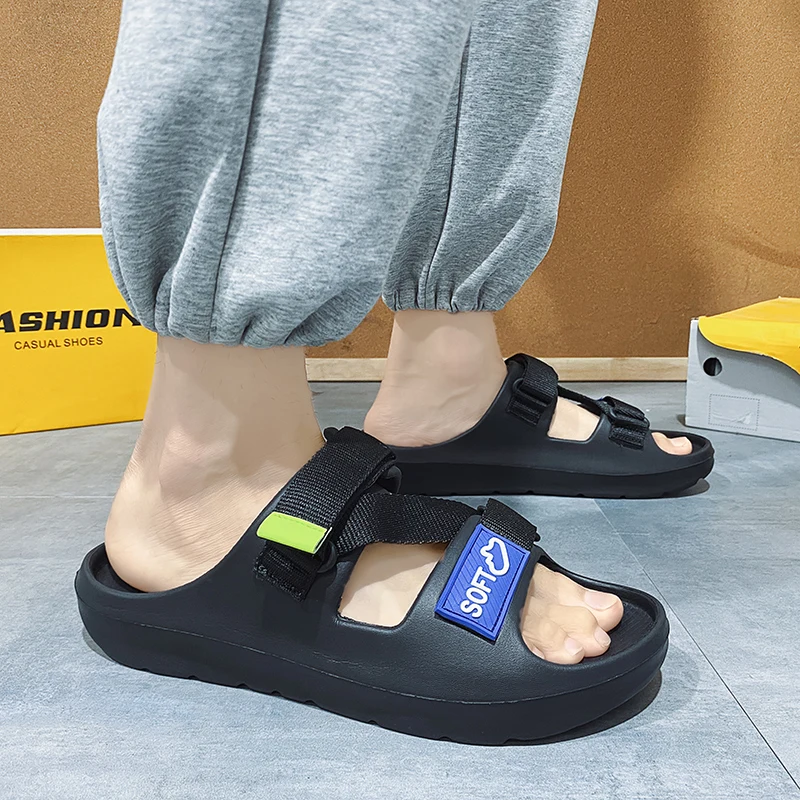 YISHEN Slippers For Men Fashion Sandals Summer Casual Shoes Outdoor Household Beach Ourdoor Slides Mules Flats Zapatillas Hombre