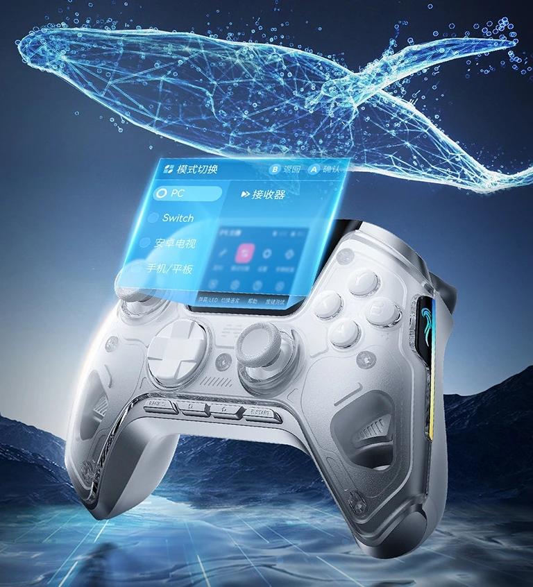 

TYPE-C Interface Vibration Wireless Bluetooth Game Console Controller Suitable for Computer Tv Game Console