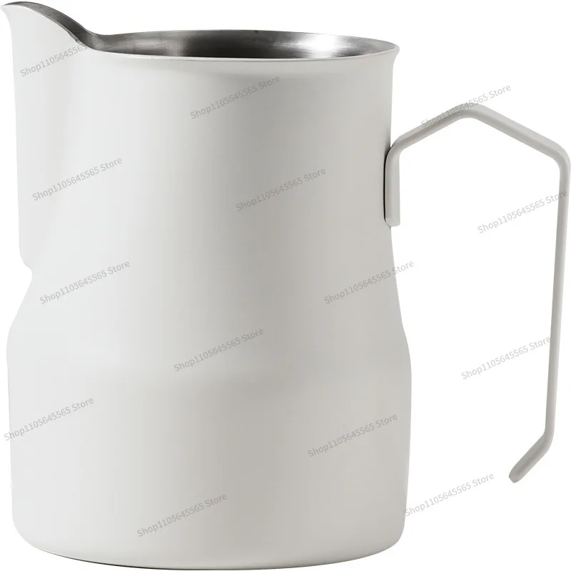 For Coffee Latte Maker, Stainless Steel Large Belly Fancy Coffee Frother, Long Mouthed Latte Cup Utensil
