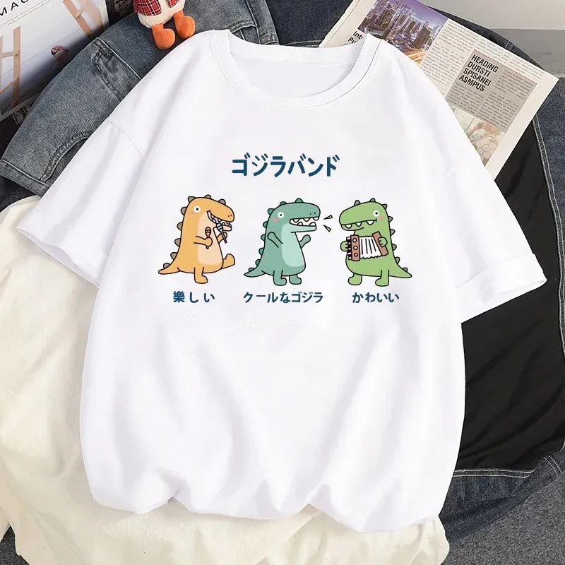 Harajuku dívčí oblečení y2k pouliční oblečení tees kawaii oblečení ženy tričko léto roztomilá grafické kreslený tisk tričko ženské blůza