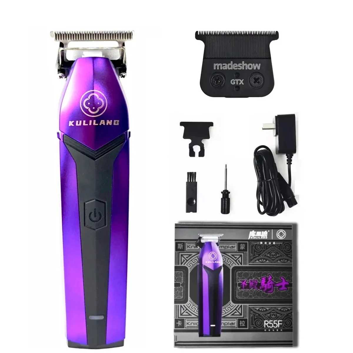 Professional Electric Trimmer KULILANG Orange R55F Trimmer 