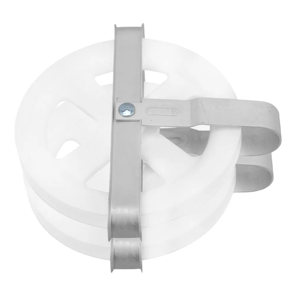 2Pcs Outdoor Clothes Drying Pulley Deep Groove Design Prevents Rope Slippage Easy Install Clothesline Pulley for Coats Blankets