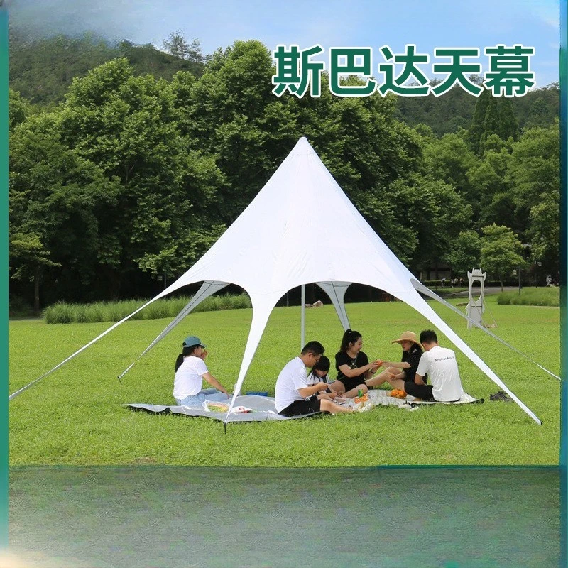 Outdoor rain hexagonal tent canopy picnic beach
