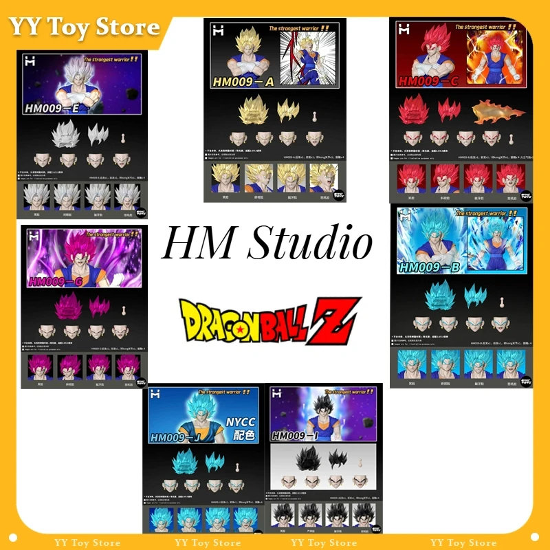

HM Studio Dragon Ball Z Super Saiyan Vegito Head Sculpts Accessories Anime Action Figure Figurine Model Collection Toys Gift