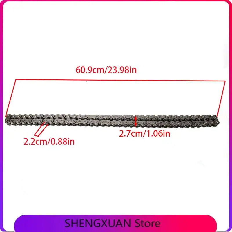 530H 76L Heavy Duty Roller Chain High Precision Durable Replacement For 250cc-800cc Honda Suzuki Yamaha ATV
