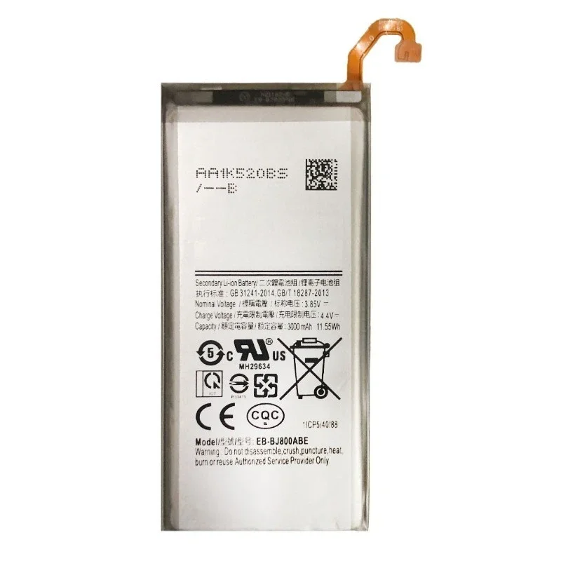 3000mAh EB-BJ800ABE for Samsung Galaxy A6 (2018) SM-A600 A600F J6 J6 J600F High Quality Mobile Phone Battery