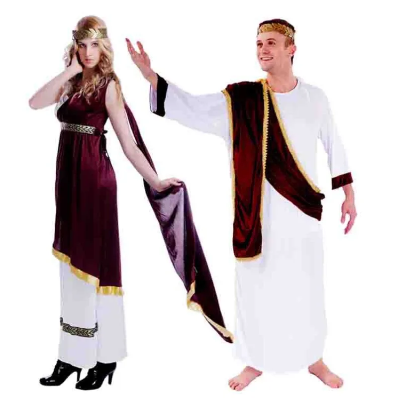 

Ancient Greek Style Cosplay Costume Anime Prince Role Play Clothes Uniform Outfit Cape White Suit for Carnival Party