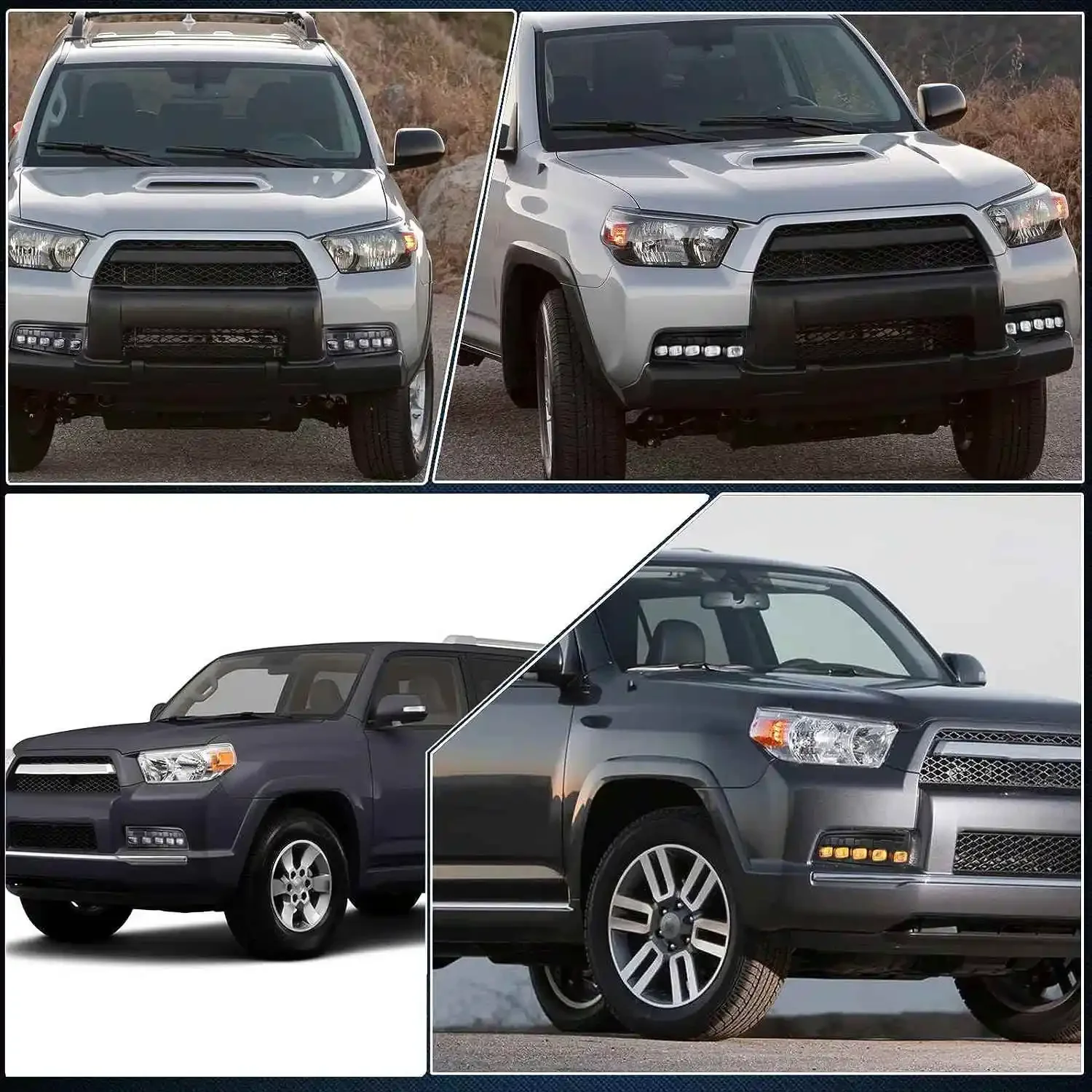 Gobison gran oferta 2010-2013 lámpara de circulación diurna delantera LED DRL luces de circulación diurna para toyota 4runner