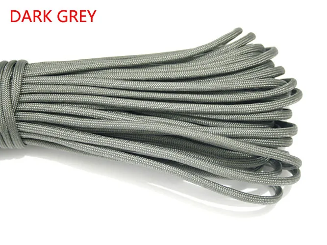 1 Stück 550 Paracord Fallschirmschnur Lanyard Mil Spec Typ III 7 Strang Kern 100 FT 27 Farben zum Klettern Camping/Armband – Detail 20