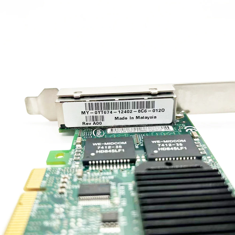 4 Port Gigabit Server Network Adapter MY-0YT674-12402-8C6-0120 fits for Intel