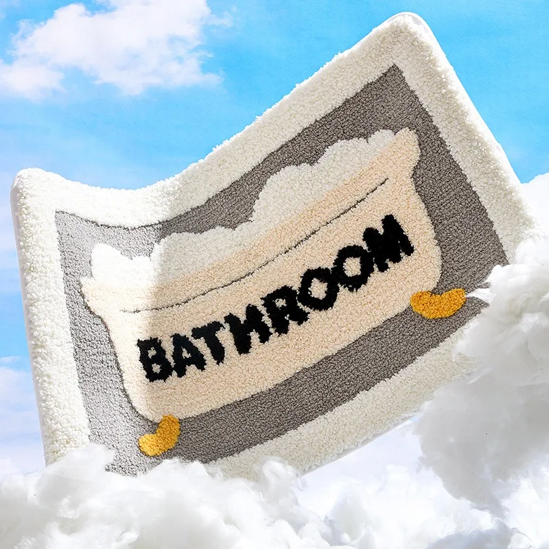 Absorbent Bathroom Mat, Anti Slip Bath Blanket, Ultra-fine Fiber Wool Door Mat, Bathtub Side Carpet, Balcony Floor Mat, Foot Mat