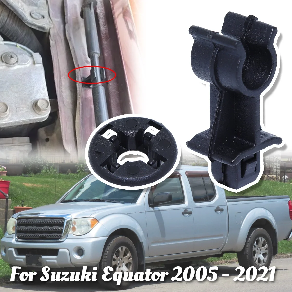 1 Kit Car Bonnet Hood Retainer Support Rod Clips Accessories Replacement For Suzuki Equator 2005 2006 2007 2008 2009 2010-2021