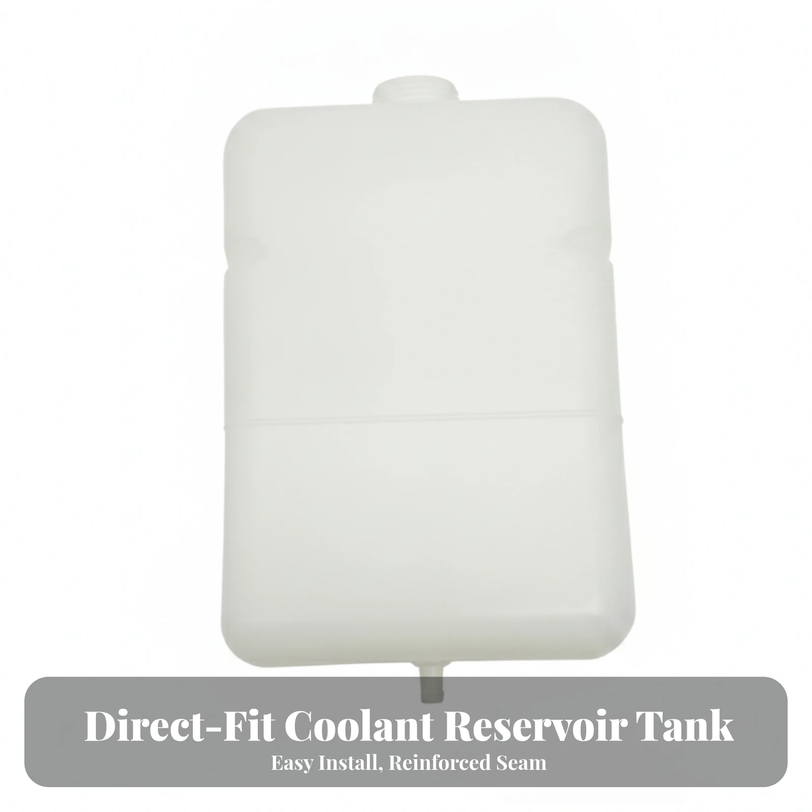 Supplemental Coolant Reservoir Tank Translucent Construction Machinery Coolant Tank Auxiliary Water Reservoir Rectangular