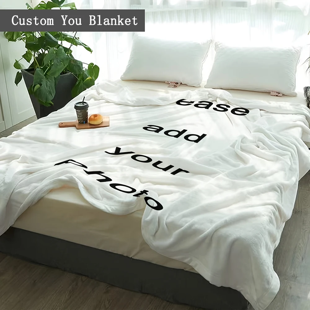 1Pcs Custom Blanket Soft and Warm, Suitable for Sofa, Bed, Office, Car, and Outdoor Travel - a Gift for Men and Women Suitable