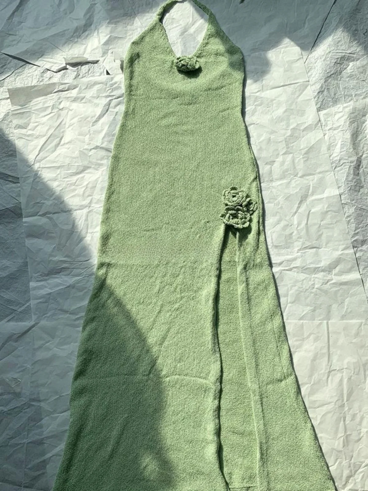 عميق V-Ne Bal طويل محبوك الدكتور مثير عالية الشق ثلاثية الأبعاد زهرة حزام الدكتور جميل بال التفاف Bodycon الصيف الدكتور