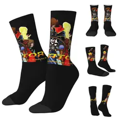 3D printing cosy Unisex Socks,Warm Space Pirate Albator On Ship Holds The Helm With Teammates Interesting Four Seasons Socks