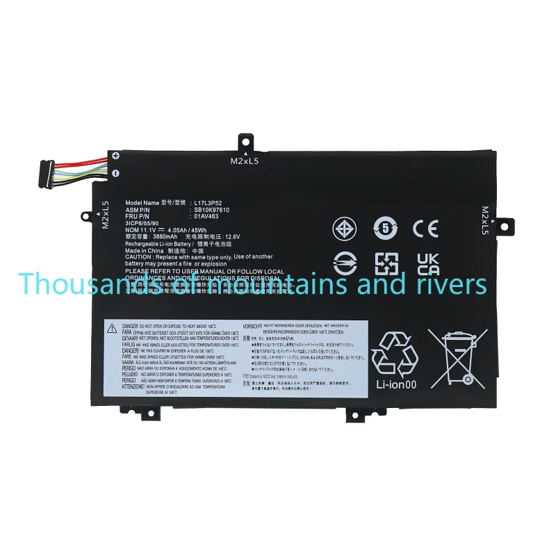 

Battery Replacement for Lenovo ThinkPad L480 L490 L580 L590 L14 L15 L14 Gen 2 L15 Gen 2 Series L17M3P53 L17L3P52 L17C3