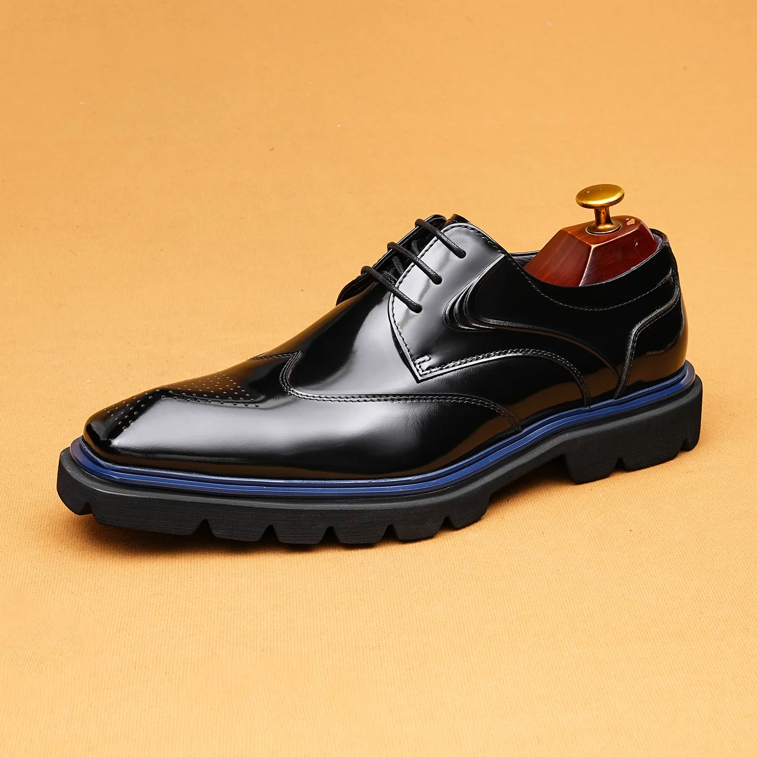 メンズ新しいプラスサイズ本革レースアップファッション宴会作業 - Leather Working のレビューと価格