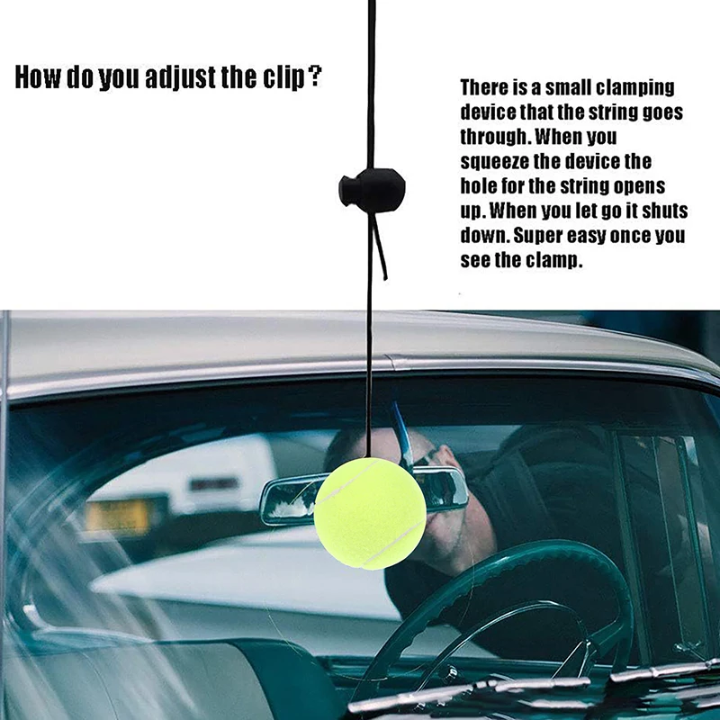 2Pcs Garage Tennis Ball Parking Aid Parking Guide System For Car Stop Indicator Parking Assist Ball Aid-Parking Kit Garage Car