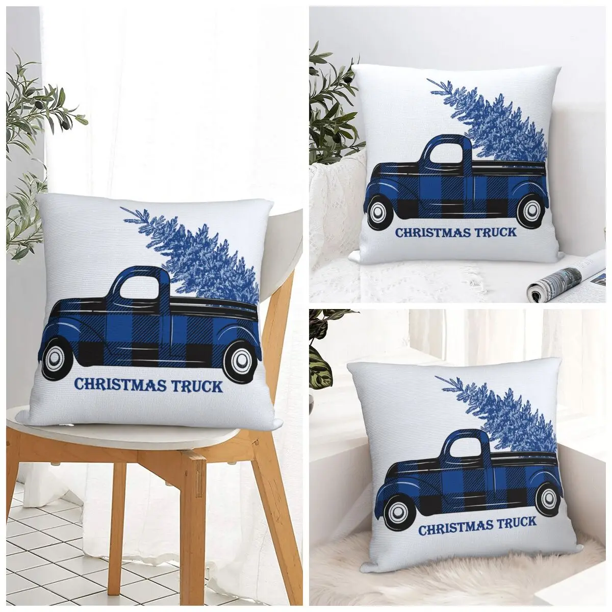 

Chrismas Snowflake Letter Print Pillow Case Cushion Cover Square Pattern Pillow Cover Pillowcases Wedding Party Home Decor