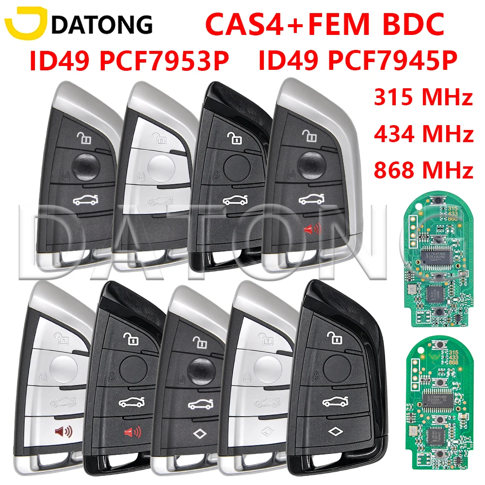Datong World Car Remote Key For BMW 1 3 5 7 Series X1 X3 X5 X6 X7 F CAS4 CAS4+ FEM 2011-2017 PCF7945 Replace Keyless Go Car Key