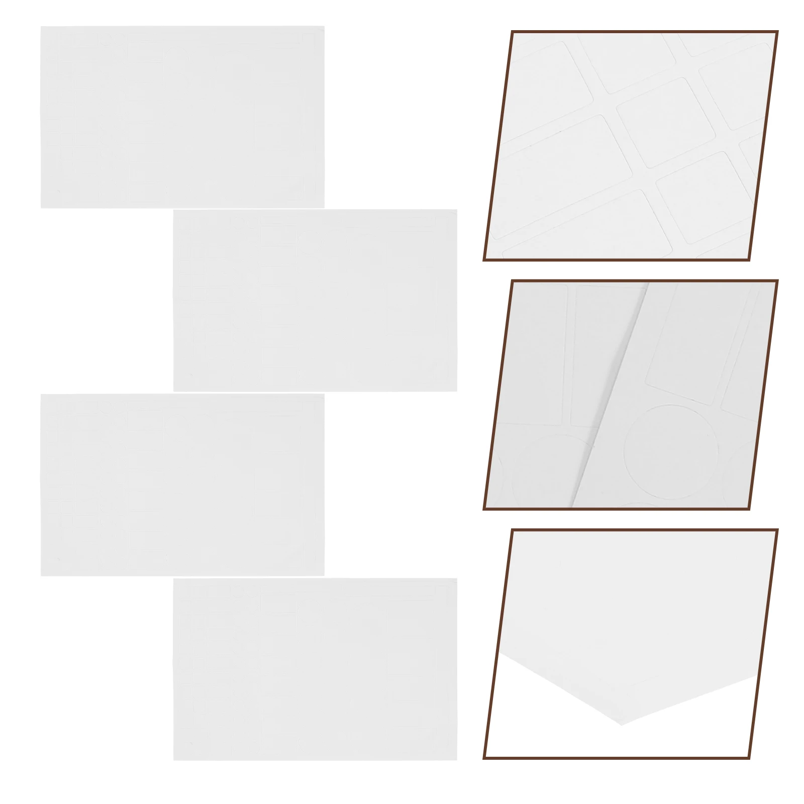 4Pcs Blackout Stickers EVA Light Blocking Decorative Patches LED Shading Cover Practical Self Adhesive