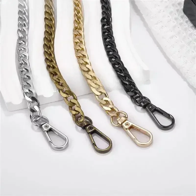 Metal Aluminum Bag Chain Replacement Parts Accessories For Hand-Woven Shoulder Handbag DIY Handmade Detachable Straps