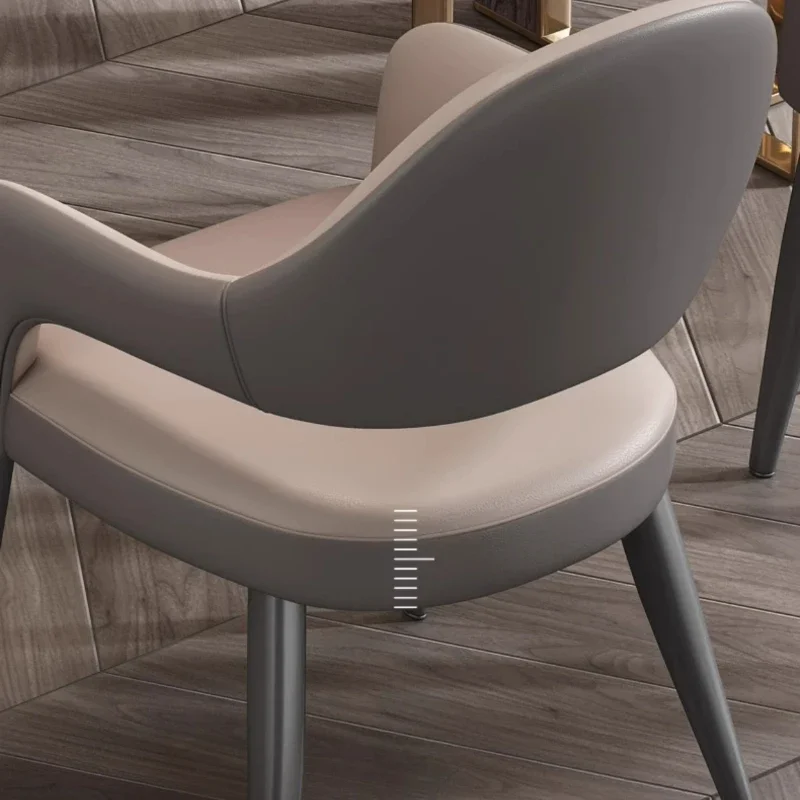 Cadeiras elásticas ergonômicas de jantar de luxo, Estética personalizada, Nordic Dining Chairs, Cozinha confortável, Meuble, Salão, Mobília doméstica