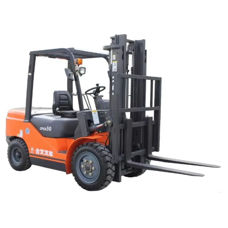 1 ton 2 ton 3 ton hydraulic automatic lifting stacker four-wheel loading and unloading electric forklift
