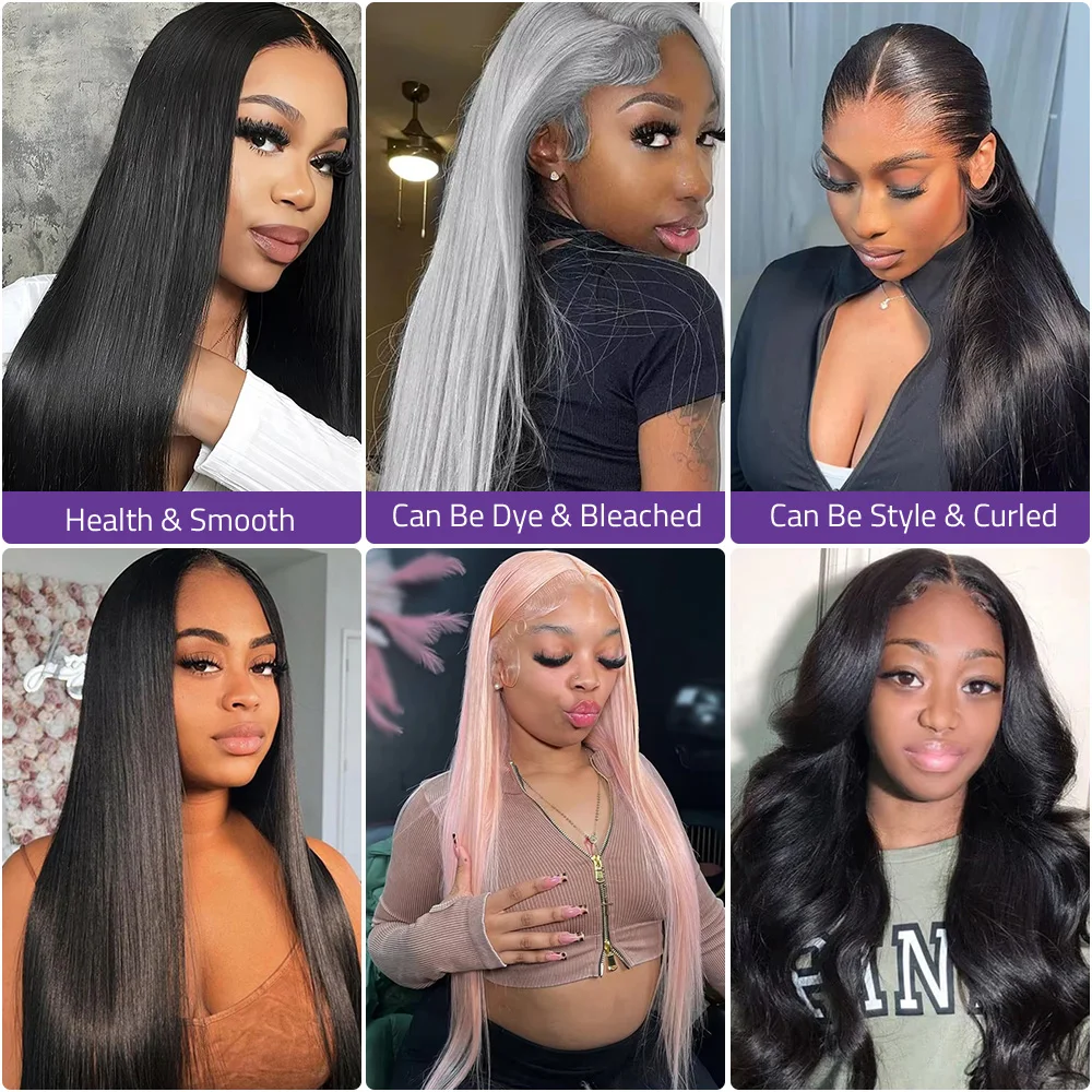 باروكة دانتيل مستقيمة على شكل عظمة سوداء طبيعية مصنوعة من شعر بشري 100%، شعر مستعار بدانتيل أمامي عالي الدقة 13 × 6، شعر مستعار بدانتيل أمامي عالي الدقة 5 × 5 13 × 4 للنساء. #4