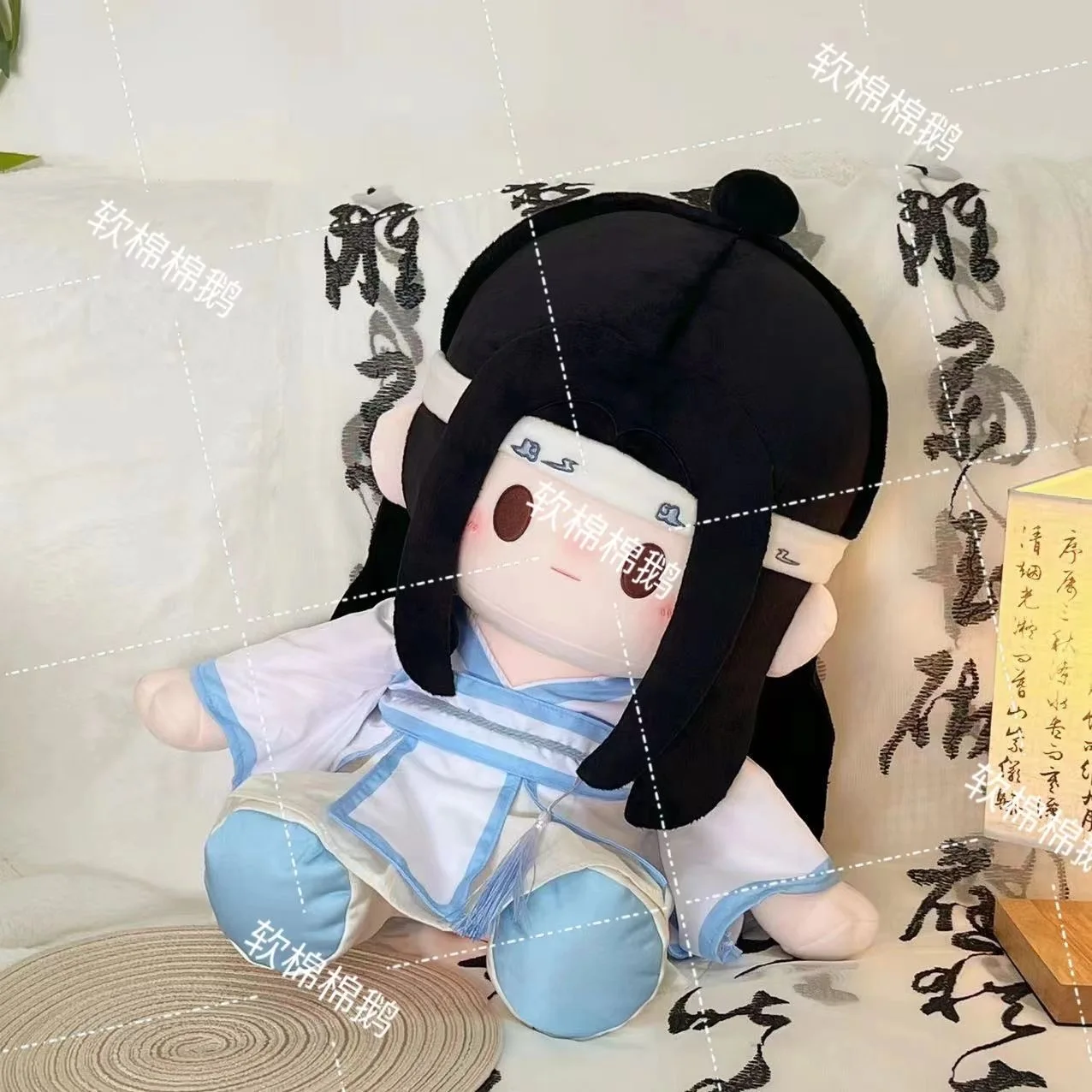 Mo Dao Zu Shi Wei Wuxian Lan Wangji Jiang Cheng 40CM Plush Doll Dress Up Clothes Costume Cosplay Figures Accessories Anime Gift