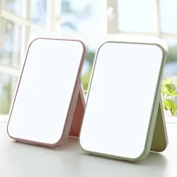 Handheld Makeup Mirror for Travel and On-The-Go Touch Ups with Folding Stand