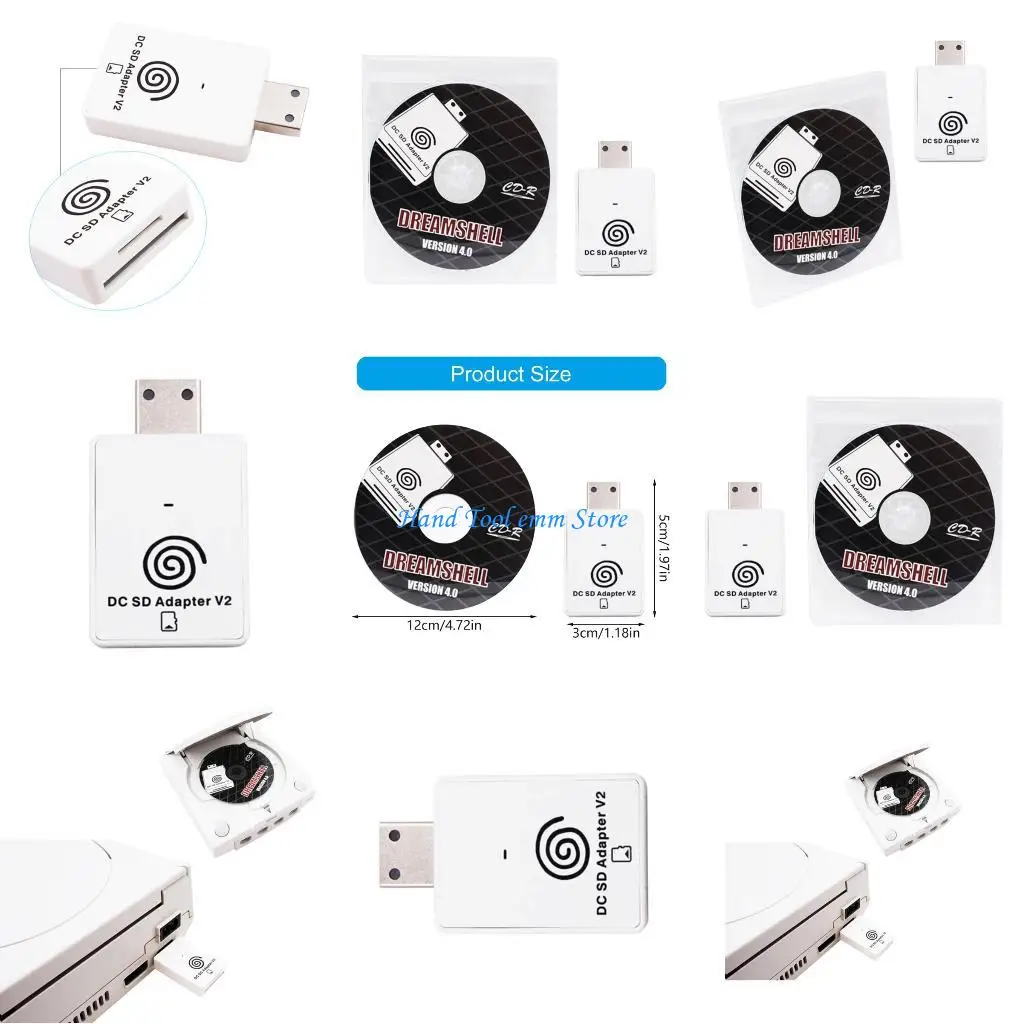 

H37F For Dreamshell Gaming System Memory Card Reader With Boot Loader Disk And LED Operation