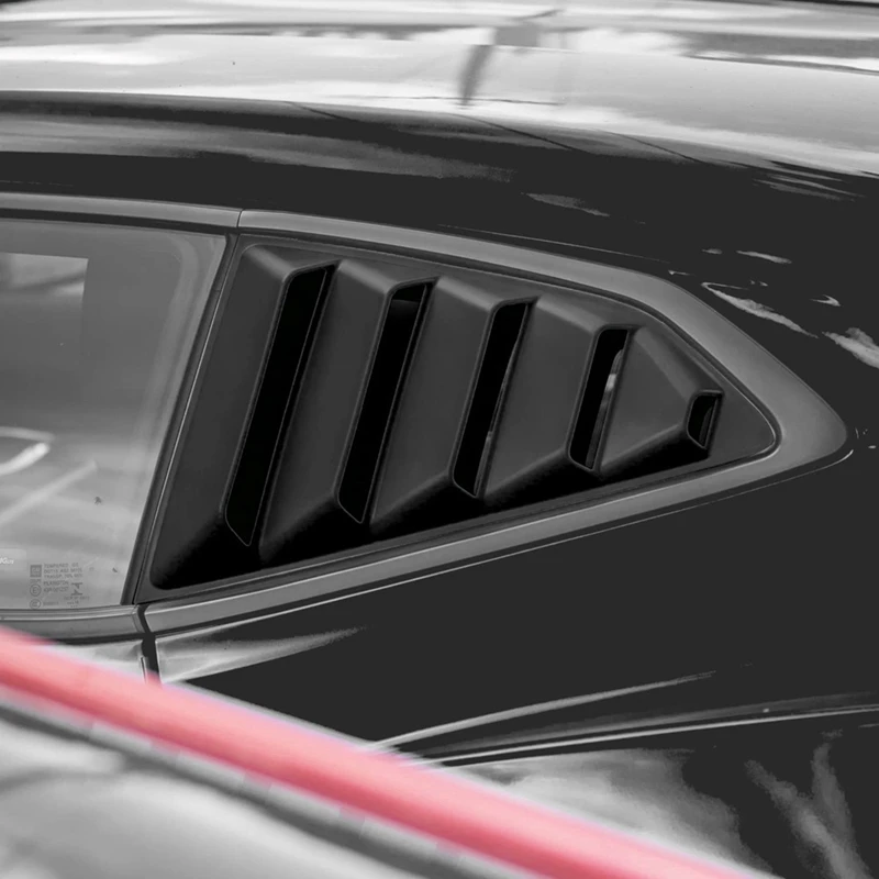 Rear Side Window Louvers Air Vent Scoop Shades Cover Blinds For 2016-2021 Chevrolet Camaro Accessories